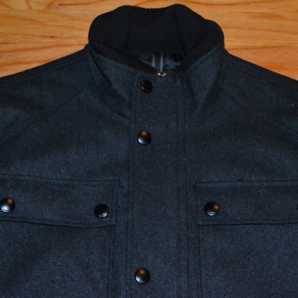 Men’s Express wool coat, size large - Picture 3 of 9